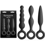  Комплект анални разширители, 3 форми и сигурни пръстени - Renegade Trio Kit (NSTOYS1283)