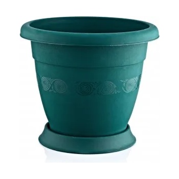 Image 1 of IRAK PLASTİK Саксия Лукс n-40 (ls-040) зелена (0131676)