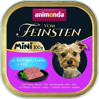 Animonda Vom Feinsten Mini Dog пастет за дребни породи кучета с птиче, сьомга и копър 100gr