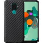 Gigapack Huawei Mate 30 Lite GIGAPACK Силиконов калъф за телефон с карбонов мотив, ЧЕРЕН (GP-91344)