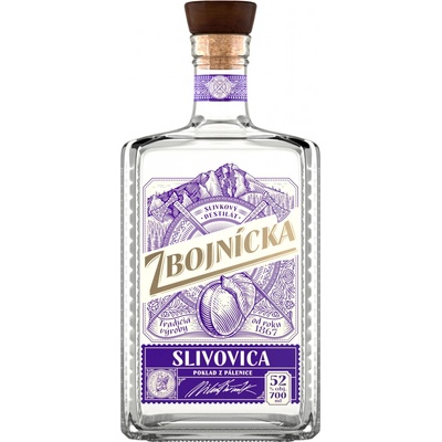 Zbojnícka Slivovica 52% 0,7 l (holá láhev)