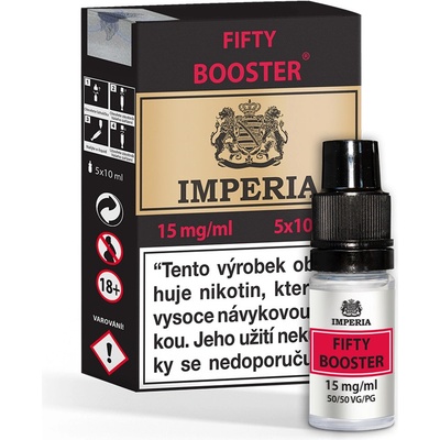 Boudoir Samadhi s.r.o. IMPERIA Fifty Booster PG50/VG50 15mg 5x10ml – Zboží Mobilmania