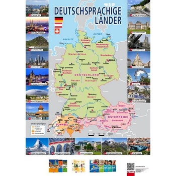 Mapa - Deutschsprachige Länder