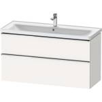 Duravit D-Neo - Шкаф за мивка, 118x63x45 см, 2 чекмеджета, бял мат DE4391010180000 (DE4391010180000)