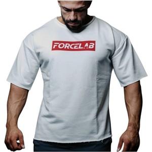 Forcelab T-Shirt Forcelab - White with Red Logo Бял, XL