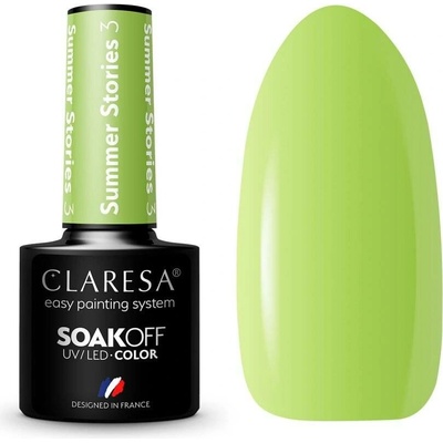 Claresa SoakOff Uv Led Color Summer Stories gelový lak na nehty odstín 3 5 g