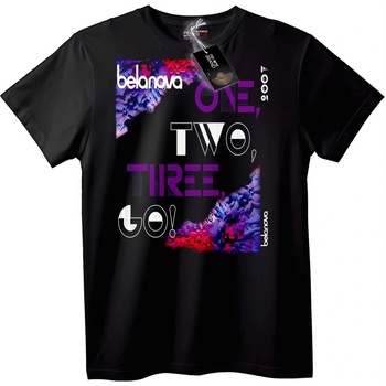 NOONEBRAND Тениска Едно Две Три Напред - 2XL, White