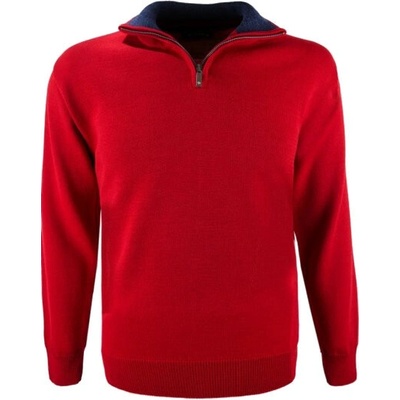 Kama 4105 pánsky merino sveter červený