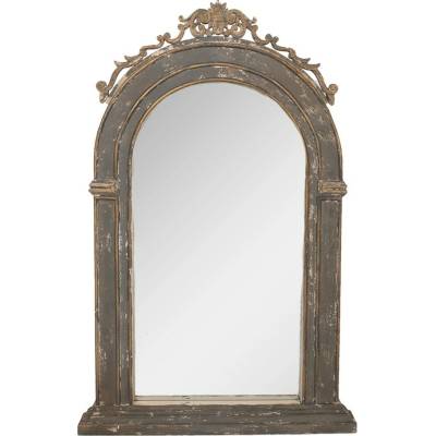 Clayre & Eef dřevěné antik s patinou 73 x 115 cm Šedé