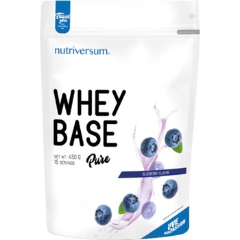 Nutriversum Whey Base | Whey Protein Concentrate + Milk Protein [450 грама] Синя боровинка