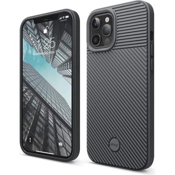 elago Cushion Case - удароустойчив силиконов (TPU) калъф за iPhone 12 Pro Max (сив)
