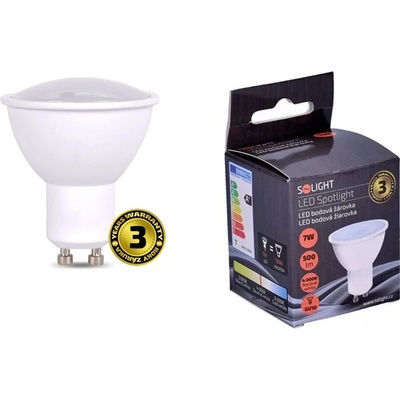 SOLIGHT Žiarovka LED SPOT GU10 7W biela neutrálna DOPREDAJ !!!