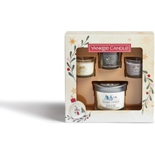 Yankee Candle Snow Globe Wonderland dárková sada tumbler malý + votivní svíčka ve skle 3 x 37 g