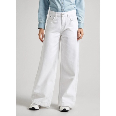 Pepe Jeans Wide Leg Fit Coated jeans - White