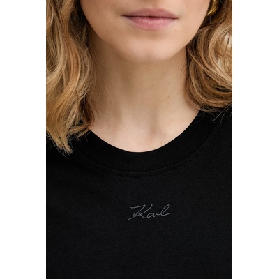 Karl Lagerfeld тениска basic дамска памучна (B2W17094)