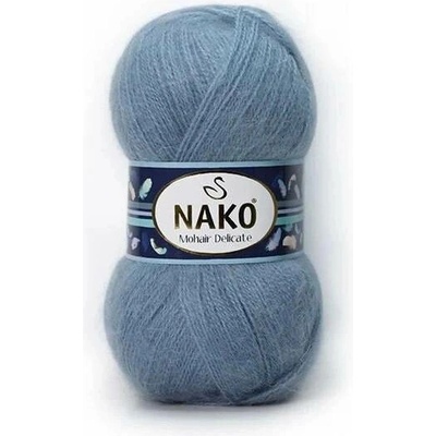 Pletací příze Nako Mohair Delicate 1986 - modrá