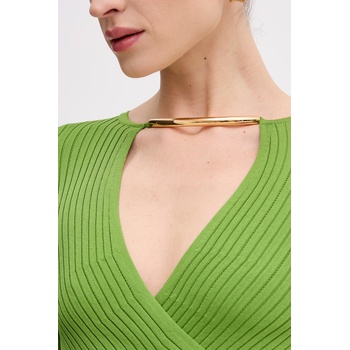 Elisabetta Franchi рокля по тялото от вискоза (AM17S61E2)