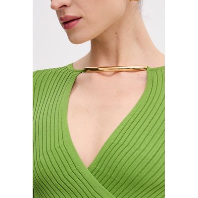 Elisabetta Franchi рокля по тялото от вискоза (AM17S61E2)