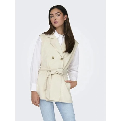 ONLY Елек Only Diane Faux waistcoat - Beige (Birch)