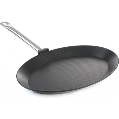 HENDI Oválná pánev na ryby z litého hliníku s titanovým povrchem 400x275 mm