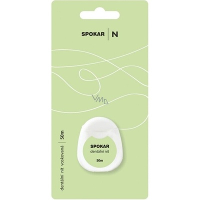 Spokar Dentální nit voskovaná 50m 2 ks