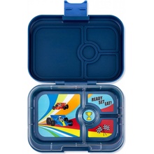 Yumbox Panino nepropustný svačinový box 4 sekce Monte Carlo Blue Race Cars