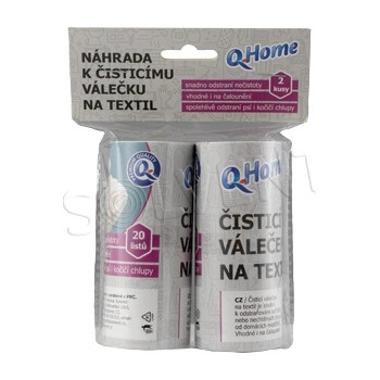 Q-Home náhrada k čistiacemu valčeku na textil 2 ks