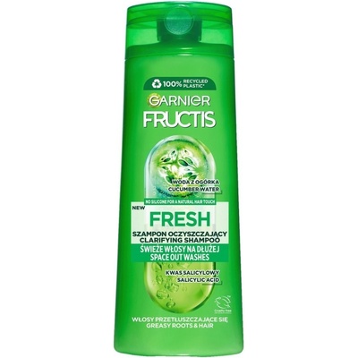 Garnier Fructis Fresh čistiaci šampón na mastné vlasy 400 ml