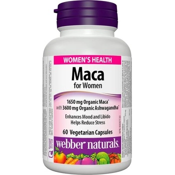 Webber Naturals Мака за жени 60 V капсули | Webber Naturals (3468 WN)