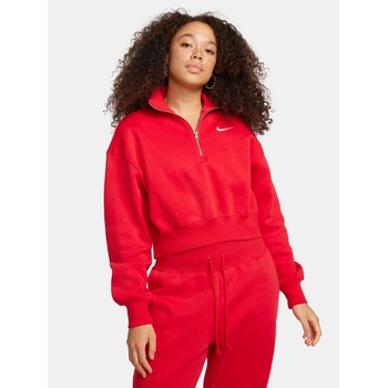 Nike Блуза w nsw phnx flc qz crop