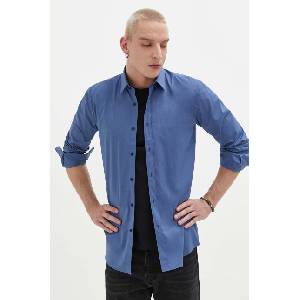 HUGO BOSS риза мъжка от памук с еластан Elisha02 (50479396) - answear - 91,90 лв