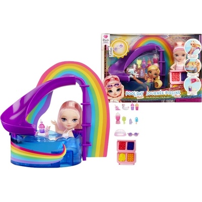 Rainbow High Little Pool Day bábika Blush Parker s doplnkami