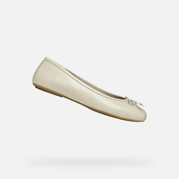 Geox Кремави дамски балеринки Geox Palmaria Geox | Byal | ЖЕНИ | 37