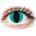 Gelflex Crazy Lens Cat Eye Aqua 2 pcs without diopter
