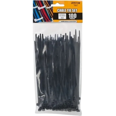 HANDY Тел за подвързване - 05415 (150x3, 6mm, черен, 100pcs) (05415)
