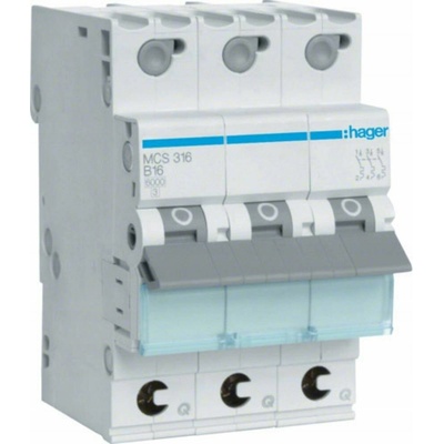 Hager 3P C 16A 6kA AC Rychlospojka MCS316