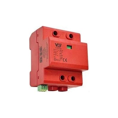 VCX DC přepěťová ochrana třída T1T2 (B+C) 3P 1500V 12.5kA RED HITYshop.cz
