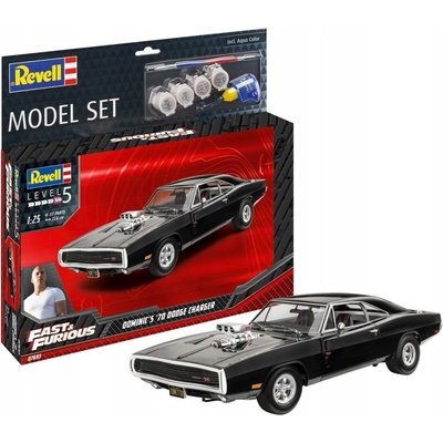 Revell Fast & Furious Dominics 1970 Dodge Charger ModelSet 67693 1:25