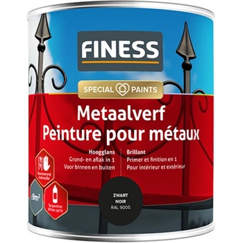 SPS Barva na kov 3v1 0,75l , Barevný odstín černá (9005), Velikost 750 ml, Vzhled lesk