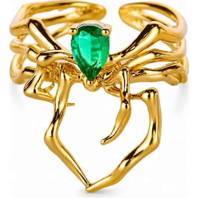 Glanzio prsteň Emerald Wild nastaviteľný 87014