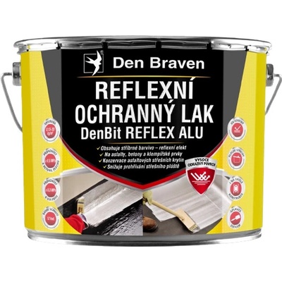 Den Braven Den Braven - Reflexný ochranný lak DenBit REFLEX ALU, plechovka, 9 kg, strieborná