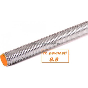 M16 x 1000 mm závitová tyč, pevnostní 8.8, DIN976, Zn.