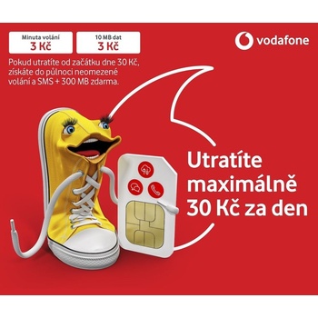 SIM karta Vodafone Předplacená karta 30