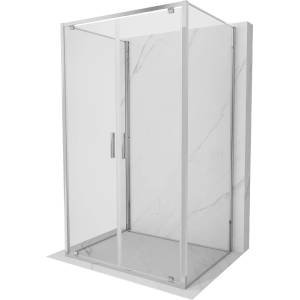 Mexen Exo-3S душ кабина 3-стенна панта 110 x 100 cm, прозрачна, хром - 8182-110-100-01-00-3S (8182-110-100-01-00-3S)