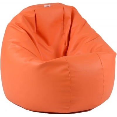 Pufrelax Пуф 330л. , Relaxo XL - Orange, Еко кожа, Пълнеж от Полистиролни перли
