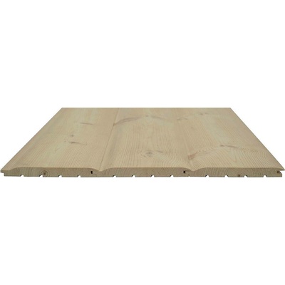 Fasádní palubky srubový profil D TUZEMSKÝ SMRK 28 × 146 × 4000 mm