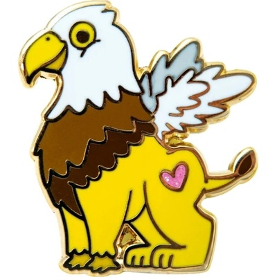 Leon Romer kovový pin griffin 33 mm