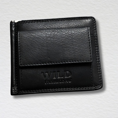 Kožená peněženka dolarovka Wild černá elegantní a praktická