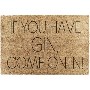 Artsy Mats Изтривалка от кокосови влакна 40x60 cm If You Have Gin - Artsy Doormats (TYPO-GINCOMEIN)