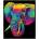 Diamond Dotz adults flocked neon elephant